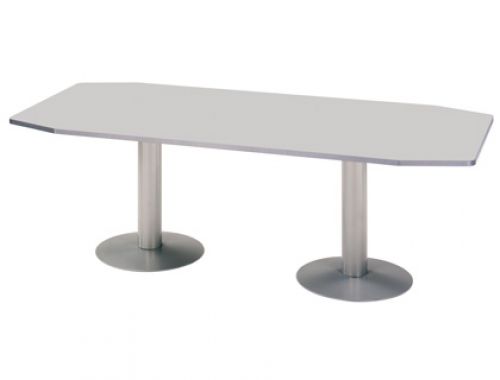 Mesa de reuniao rocada modelar meeting 220 x 100 cm acabamento aluminio/cinza , Rocada , 44209 , 8427951995506